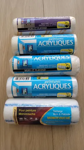 lot de 5 rouleaux pour peinture