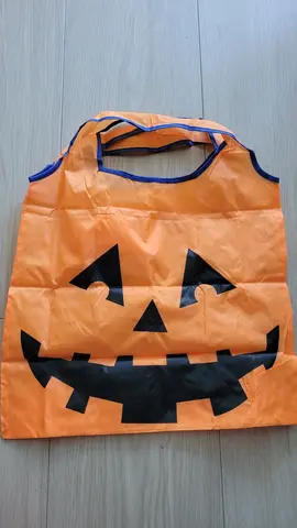 Sac Halloween orange tête de citrouille
