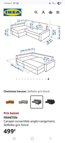 canapé convertible Friheten