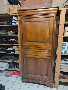 meuble hi fi - tv en merisier massif