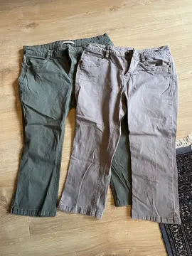 2 pantacourts t 40