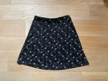 jupe patineuse noire élastique