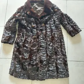Manteau T44 en véritable vison