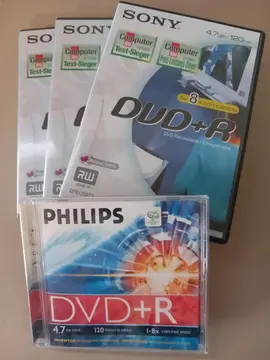lot de 4 DVD-R à graver