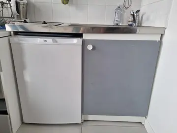meuble de cuisine évier + plaque de cuisson