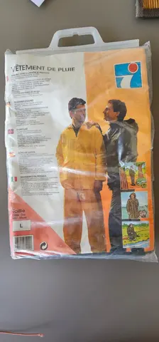 Vêtement de pluie veste et pantalon taille L