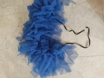 Jupe en tulle bleu
