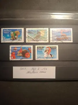 Timbres : France serie AA 140 à 144