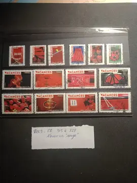 Timbres : France AA 315 à 328