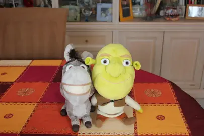 peluches "Schrek et l'Ane"