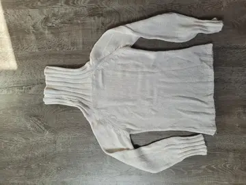 pull laine blanc