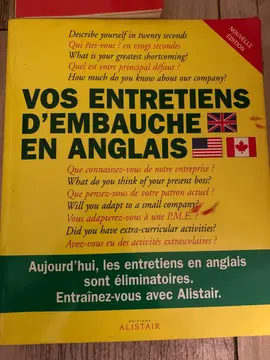 Livre « Vos entretiens d’embauche en anglais » edition ALISTAIR