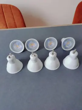 8 spots plafonnier - 490 lumens - lumiére blanche