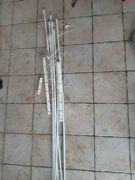 Etendoir à linge emmêlé