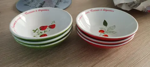 6 coupes à fruits