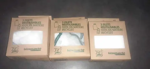 sacs filets en maille réutilisables 100% matière recyclé