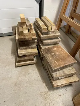 chutes de bois