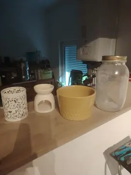 Lot de pots et bougeoirs
