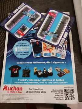 cartes Star Wars - jeu auchan