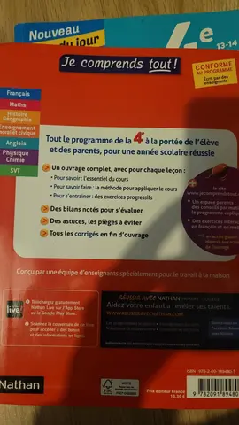 livre toutes matières 4eme