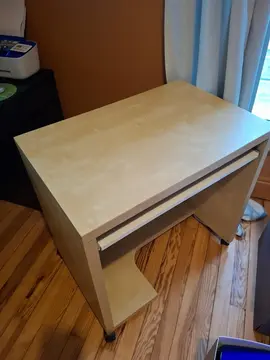 bureau mélaniné couleur bois