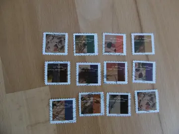 Série 12 timbres Vassily Kandinsky 2021