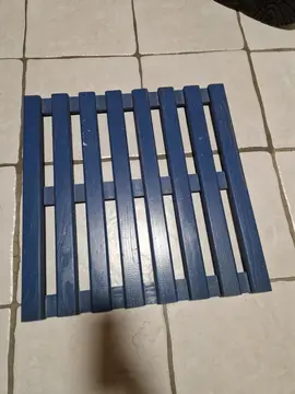 caillebotis en bois bleu