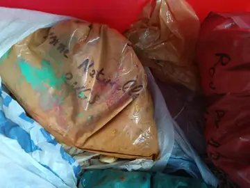 ensemble de pigments de couleur
