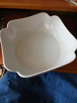 saladier en porcelaine environ 25 cm de côté