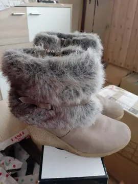 bottines fourrées à talon plein