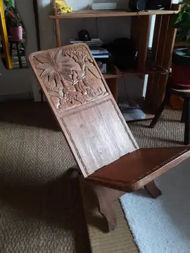 siège en bois