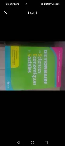 Distionnaire sciences économiques et sociales