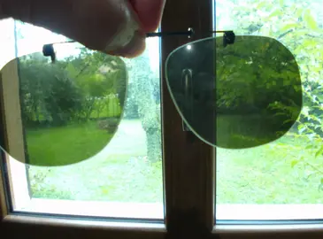 verres de lunettes solaire à clipser