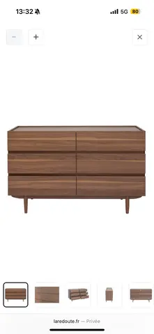 Commode en bois