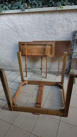 table en bois 2 rallonges