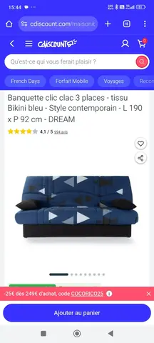 clic clac 2 places