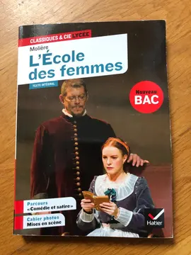 livre L’Ecole des femmes, Molière
