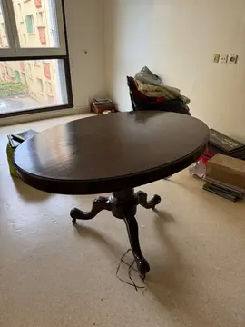 table salle à manger sans chaises + Lit une personne