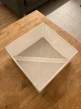 Boîte de rangement en tissu