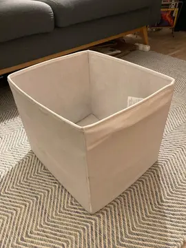 Boîte de rangement en tissu