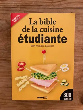 Livre "La bible de la cuisine étudiante"