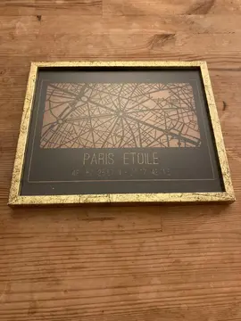 Cadre doré "Paris Etoile"