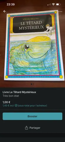 Livre : Le têtard mystérieux