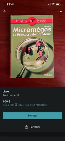 Livre : Micromégas, la princesse de Babylone
