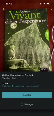 Cahier d’expérience Cycle 3