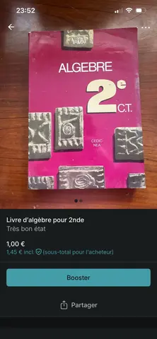 Livre 2nde algèbre