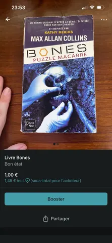 Livre : Bones puzzle macabre