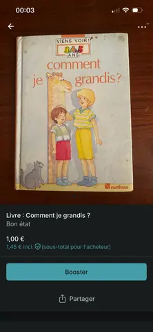 Livre : Comment je grandis ?