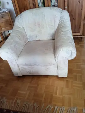 Fauteuil motif floral