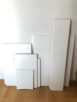 lot de 9 planches blanches